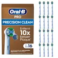 Produktbild: Oral-B Pro Precision Clean Aufsteckbürsten — ORIGINAL Zahnbürstenaufsatz für Elektrische Oral-B Pro Zahnbürste — Ersatzbürsten für gründliche Zahnreinigung — Weiß, 16 Stück