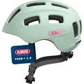 Produktbild: ABUS Fahrradhelm Youn-I 2.0 - mit Licht für Kinder, Jugendliche und junge Erwachsene - für Mädels und Jungs - Mint, Größe M (52-57 cm)
