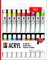 Produktbild: 4007751746108 Farby akrylowe Marabu 18 szt. x 12 ml Marabu