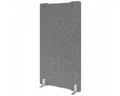 Produktbild: HAMMERBACHER Standtafel Hammerbacher Trennwand Akustik gerade 100x180 grau.