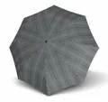 Produktbild: Knirps T.200 Medium Duomatic Regenschirm Check Grey #2 Neu