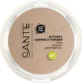 Produktbild: SANTE Naturkosmetik Natural Compact Powder 02 Neutral Beige, ideal für helle bis mittlere Hauttöne, mattiert und fixiert langanhaltend, für einen natürlichen Glow, mit Bio-Hanfsamenöl, Vegan, 9g