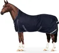 Produktbild: Equinate wasserdichte Regendecke Oakland mit Fleeceinnenfutter 165cm Navy