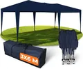 Produktbild: Kronenburg Faltpavillon 3x6 m wasserdicht - Gartenpavillon, Partyzelt stabil, UV-Schutz 50+ ohne Seitenteile - Blau