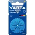 Produktbild: VARTA 675 Hörgeräte Batterie 6-er  Blister