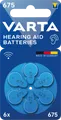 Produktbild: VARTA AIR 675 - Hörgerätebatterie, Zink-Luft, 11,6x5,35 mm, Aid 675, 6er-Pack