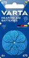 Produktbild: 6 x Varta Hearing Aid Batteries 675 PR 44 1,45 V