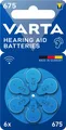 Produktbild: VARTA® PR44 (675) Batterie, 6 Stk. im Blister, 1,45 V Hörgerätebatterie