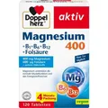 Produktbild: DOPPELHERZ Magnesium 400+B1+B6+B12+Folsäure Tabl. 120 St