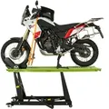 Produktbild: Motorradhebebühne hydraulisch 450 kg Breite 55 cm Montagerampe Montagebühne Heber Bühne schwarz/grün