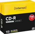 Produktbild: Intenso 1801622 CD-R 80 blanko 700 MB 10 Stück Slimcase bedruckbar
