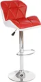 Produktbild: Barhocker MCW-A92, Barstuhl Tresenhocker, höhenverstellbar Kunstleder rot