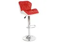 Produktbild: Barhocker MCW-A92, Barstuhl Tresenhocker, höhenverstellbar Kunstleder ~ rot