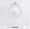 Produktbild: Theben CO2-Sensor AMUN 716 | 7169100 | Mobiler CO2-Monitor für Luftqualität | LED Ampelsystem | USB | Wandmontage | Weiß