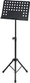 Produktbild: Pronomic OS-01P Orchesterpult Lochblech Ständer (Notenständer mit Notenklemmen, Abnehmbare Ablage, 2 Federklemmen, ausziehbar von 69 cm bis 115 cm) schwarz