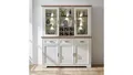 Produktbild: Buffet Jasmin Vitrine Highboard in Pinie hell  Artisan Eiche mit LED 166x204 cm