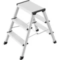Produktbild: Hailo Alu-Sicherheits-Doppelstufenleiter 2 x 3 Stufen