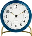 Produktbild: Arne Jacobsen Station Tischuhr Ø11 cm petrol/weiss