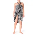 Produktbild: PANASIAM Sarong B906 black white leaves, L