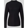 Produktbild: Soyaconcept Strickpullover mit gerippten Abschlüssen Modell 'KANITA' in Black, Größe L