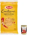 Produktbild: 12x Barilla Pasta all' Uovo Le Emiliane Taglierini, Eiernudeln, Pasta mit Ei 250g + Italian Gourmet polpa 400g