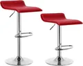 Produktbild: Woltu Barhocker (2 St), stufenlose Höhenverstellung, verchromter Stahl