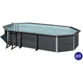 Produktbild: Gre Pool-Set 2024, Grau, Holzwerkstoff, 386x124x664 cm, Freizeit, Pools und Wasserspaß, Pools, Aufstellpools