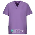 Produktbild: EXNER Medizinischer Schlupf-Kasack, OP-Kasack, Unisex, für Krankenpflege, Altenpflege, Farbe purple, Größe S