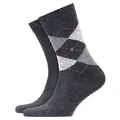 Produktbild: Burlington 2P Everyday Mix Cotton Sock Dunkelgrau Gr 36/41 Herren
