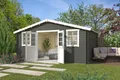Produktbild: Gartenhaus Blockhaus  Satteldach 28 mm Udo 300 grün 500x320 cm Lasita