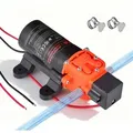 Produktbild: Vevor Membranpumpe, 12 V Dc, 4,5 L/min, Selbstansaugende 2-kammer-membranwasserpumpe Mit 2 Schlauchschellen, 5,5 Bar Max. Druck, Leiser Betrieb, Für Wohnmobil, Wohnwagen, Boot, Gartenbewässerung