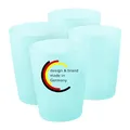 Produktbild: KiNDERWELT Trinkbecher Kinder Becher Set 4 Stück, 250ml, Hellblau, Kinderbecher Kunststoff, spülmaschinenfest, perfekt für Kindergeburtstag, Grillabend, Party, Picknick