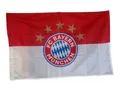 Produktbild: FC Bayern München Fahne Flagge 5 Sterne Logo 90x60 cm  offizielles Lizenzprodukt