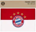 Produktbild: Fahne FC Bayern München Logo 90 x 60 cm ohne Stock Flagge Zimmerfahne Sterne FCB