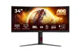 Produktbild: AOC CU34G4, Gaming-Monitor - (86.4 cm (34 Zoll), schwarz (matt), WQHD, Fast-VA, Curved, Adaptive-Sync, AMD FreeSync Premium, 180Hz Panel) [Energieklasse F] (CU34G4)