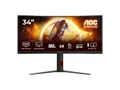 Produktbild: AOC CU34G4 34 Zoll WQHD Monitor 0,5 ms Reaktionszeit 180 Hz