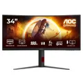 Produktbild: AOC CU34G4 86,4 cm (34 Zoll) Curved-Gaming-Monitor schwarz/rot 180Hz Panel