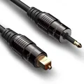 Produktbild: Optisches Digital-Audio-Toslink-Kabel auf Mini-Toslink S/PDIF Premium-Qualitä...