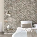 Produktbild: Vliestapete Zweige Blätter Blüten Floral Grün Beige Creme 10415-10 (4,26€/1qm)