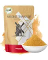 Produktbild: bioKontor – Bio Hagebuttenpulver 500g – Hagebuttenpulver aus Rosa Canina – Hagebutten gemahlen fein – Bio Hagebutte – vielseitig für Smoothies, Müsli & Rezepte