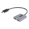 Produktbild: StarTech.com Displayport MST Hub auf Dual HDMI 4K 60Hz - DP 1.4 Multi Monitor Adapter/Multi Stream Transport Hub - 30cm Kabel - Zwei HDMI Monitore zu Displayport 1.4 anschließen (MST14DP122HD)