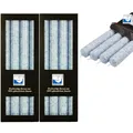 Produktbild: 2 x 4 Stearin Stabkerzen Taubenblau 250 x 22 mm Kerzenfarm Kerzen Candle Set
