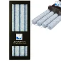 Produktbild: 4 Stearin Stabkerzen Taubenblau 250 x 22 mm Kerzenfarm Kerzen Candle Set