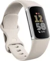 Produktbild: Fitbit Google Charge 6 Porcelain/Silber Aktivitätstracker Smartwatch GPS NEU