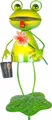 Produktbild: Gartenstecker Frosch mit Blume ca. 84 cm - Gartendekoration