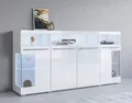 Produktbild: INOSIGN Sideboard India,Breite 182cm, stilvolle Kommode mit Glastüren, Kombikommode viel Stauraum, Einlegeböden verstellbar,ohne Beleuchtung