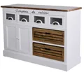 Produktbild: Schrank Landhausstil Sideboard Anrichte Shabby Chic Küchenschrank Schubladen neu
