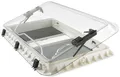 Produktbild: Dometic Heki 2 Dachhaube, 960x655mm, Klarglas, Rahmen creme-weiß, mit Kombi-Rollo