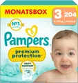 Produktbild: Pampers Windeln Premium Protection Gr.3 Midi 6-10kg, Monatsbox - 204 Stk.