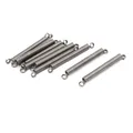 Produktbild: 10Stk.0,5mmx3mmx30mm 304 Edelstahl Zugfedern silber Farbton